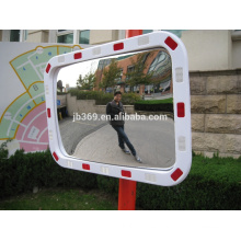 Espejo convexo cuadrado reflexivo del tráfico al aire libre plástico de 40x60cm